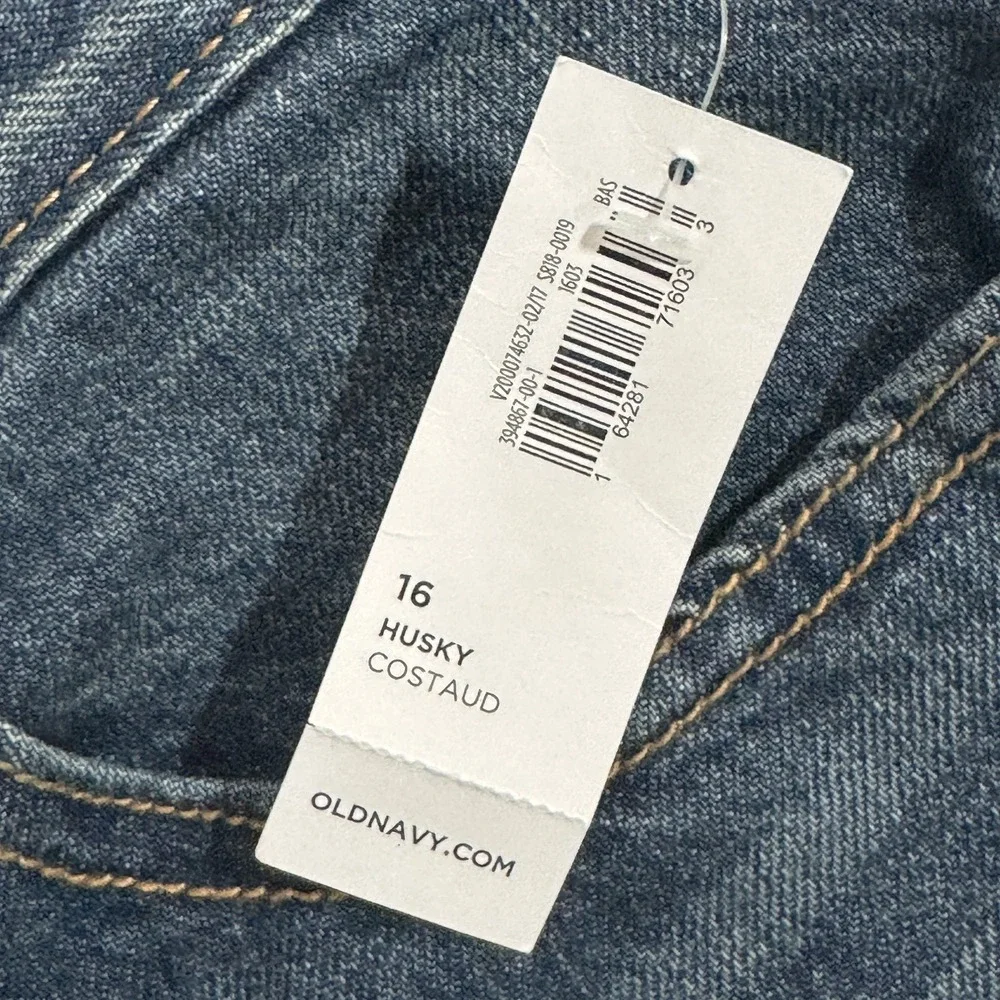 Old Navy Jeans Boy's Youth 16 Husky‎ Boot Cut Blue Adjustable Waist School